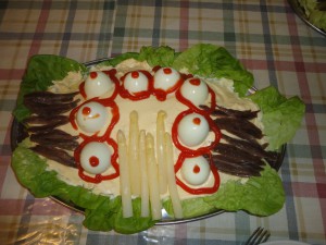 Een heerlijke salade gemaakt door Peter